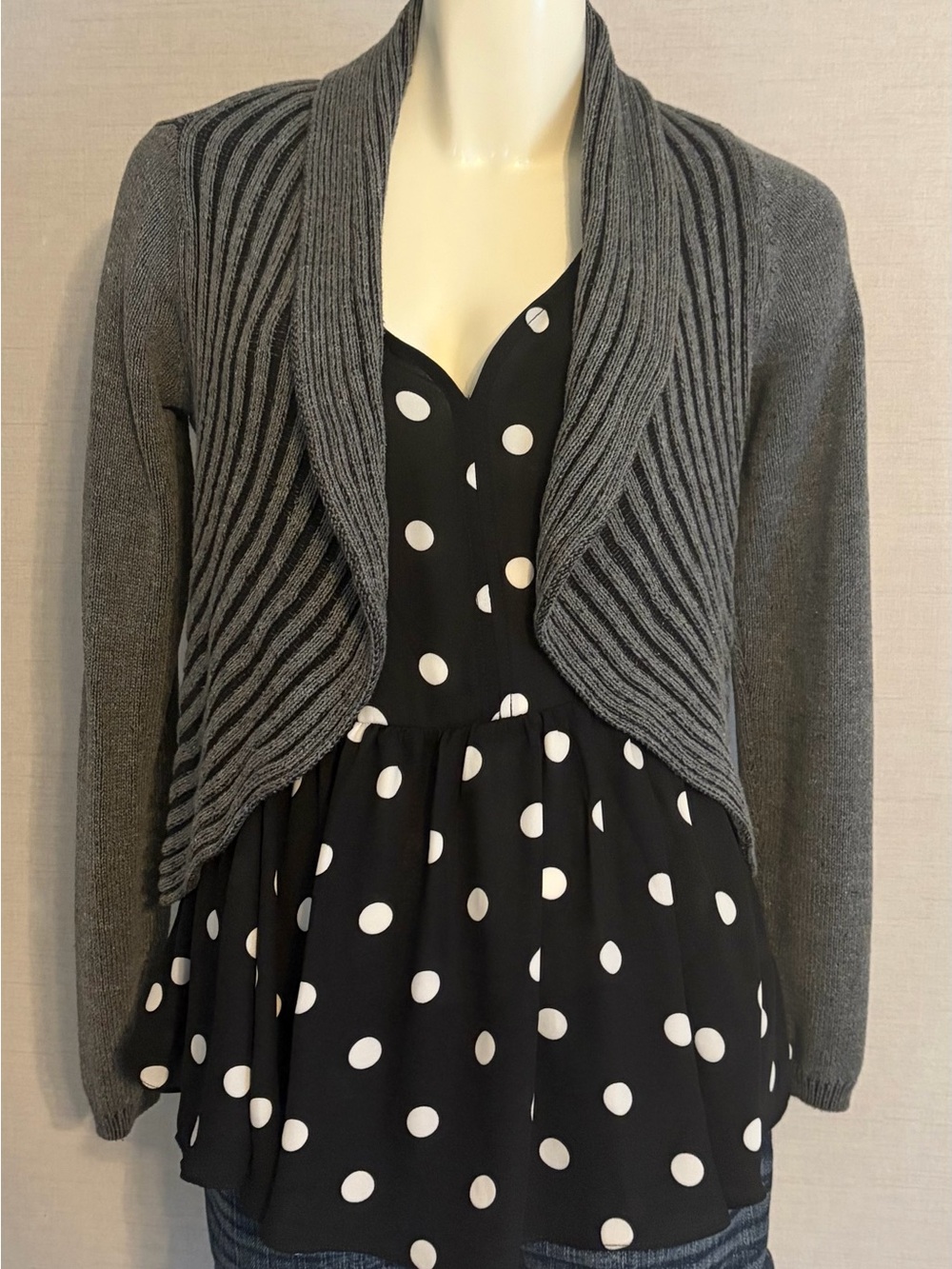 Women’s Size Small Maurice’s Cropped Open-Front Cardigan